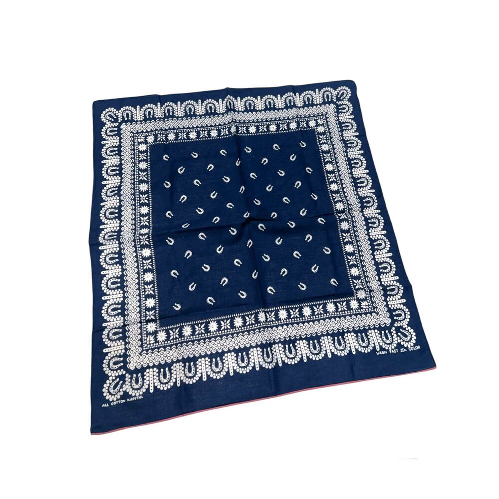 Kapital Fastcolor Printed Selvedge Cotton Horse Shoe Bandana